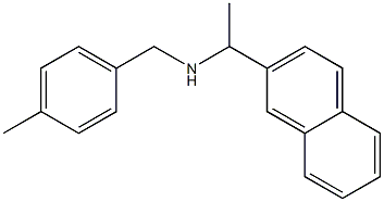 [(4-methylphenyl)methyl][1-(naphthalen-2-yl)ethyl]amine Struktur