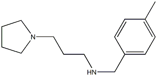 [(4-methylphenyl)methyl][3-(pyrrolidin-1-yl)propyl]amine Struktur