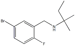 [(5-bromo-2-fluorophenyl)methyl](2-methylbutan-2-yl)amine Struktur