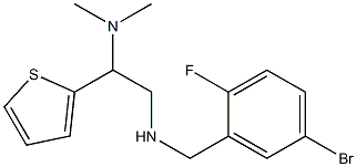 [(5-bromo-2-fluorophenyl)methyl][2-(dimethylamino)-2-(thiophen-2-yl)ethyl]amine Struktur