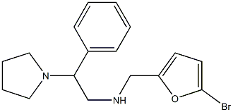 [(5-bromofuran-2-yl)methyl][2-phenyl-2-(pyrrolidin-1-yl)ethyl]amine Struktur