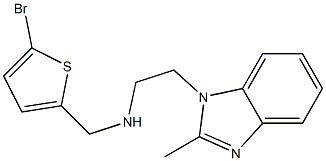 [(5-bromothiophen-2-yl)methyl][2-(2-methyl-1H-1,3-benzodiazol-1-yl)ethyl]amine Struktur