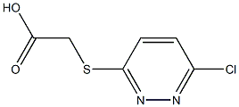 [(6-chloropyridazin-3-yl)thio]acetic acid Struktur