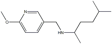 [(6-methoxypyridin-3-yl)methyl](5-methylhexan-2-yl)amine Struktur