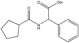 [(cyclopentylcarbonyl)amino](phenyl)acetic acid Struktur