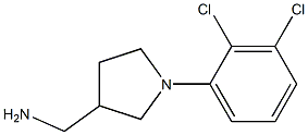 [1-(2,3-dichlorophenyl)pyrrolidin-3-yl]methanamine Struktur