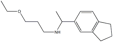 [1-(2,3-dihydro-1H-inden-5-yl)ethyl](3-ethoxypropyl)amine Struktur