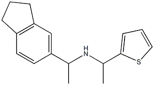 [1-(2,3-dihydro-1H-inden-5-yl)ethyl][1-(thiophen-2-yl)ethyl]amine Struktur