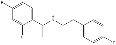 [1-(2,4-difluorophenyl)ethyl][2-(4-fluorophenyl)ethyl]amine Struktur