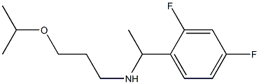 [1-(2,4-difluorophenyl)ethyl][3-(propan-2-yloxy)propyl]amine Struktur