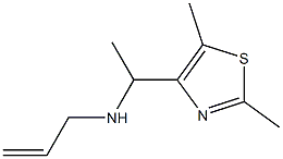 [1-(2,5-dimethyl-1,3-thiazol-4-yl)ethyl](prop-2-en-1-yl)amine Struktur