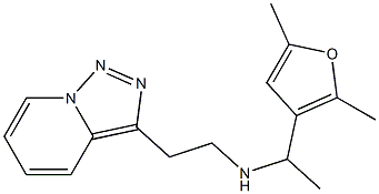 [1-(2,5-dimethylfuran-3-yl)ethyl](2-{[1,2,4]triazolo[3,4-a]pyridin-3-yl}ethyl)amine Struktur