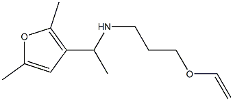 [1-(2,5-dimethylfuran-3-yl)ethyl][3-(ethenyloxy)propyl]amine Struktur