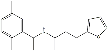 [1-(2,5-dimethylphenyl)ethyl][4-(furan-2-yl)butan-2-yl]amine Struktur