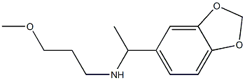 [1-(2H-1,3-benzodioxol-5-yl)ethyl](3-methoxypropyl)amine Struktur