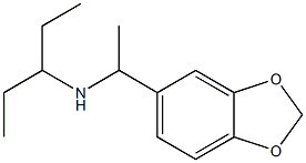 [1-(2H-1,3-benzodioxol-5-yl)ethyl](pentan-3-yl)amine Struktur