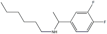 [1-(3,4-difluorophenyl)ethyl](hexyl)amine Struktur