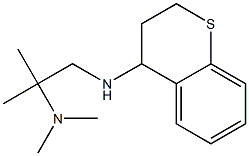 [1-(3,4-dihydro-2H-1-benzothiopyran-4-ylamino)-2-methylpropan-2-yl]dimethylamine Struktur