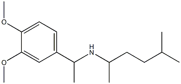 [1-(3,4-dimethoxyphenyl)ethyl](5-methylhexan-2-yl)amine Struktur