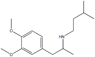 [1-(3,4-dimethoxyphenyl)propan-2-yl](3-methylbutyl)amine Struktur