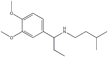 [1-(3,4-dimethoxyphenyl)propyl](3-methylbutyl)amine Struktur