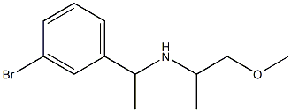 [1-(3-bromophenyl)ethyl](1-methoxypropan-2-yl)amine Struktur