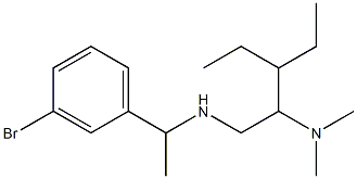 [1-(3-bromophenyl)ethyl][2-(dimethylamino)-3-ethylpentyl]amine Struktur