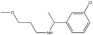 [1-(3-chlorophenyl)ethyl](3-methoxypropyl)amine Struktur