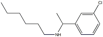 [1-(3-chlorophenyl)ethyl](hexyl)amine Struktur