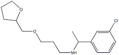 [1-(3-chlorophenyl)ethyl][3-(oxolan-2-ylmethoxy)propyl]amine Struktur