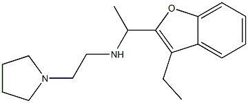 [1-(3-ethyl-1-benzofuran-2-yl)ethyl][2-(pyrrolidin-1-yl)ethyl]amine Struktur