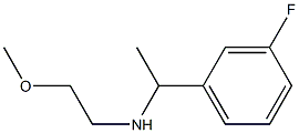 [1-(3-fluorophenyl)ethyl](2-methoxyethyl)amine Struktur