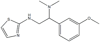 [1-(3-methoxyphenyl)-2-(1,3-thiazol-2-ylamino)ethyl]dimethylamine Struktur