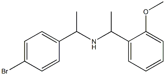 [1-(4-bromophenyl)ethyl][1-(2-methoxyphenyl)ethyl]amine Struktur