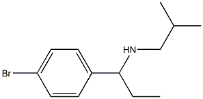 [1-(4-bromophenyl)propyl](2-methylpropyl)amine Struktur