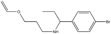 [1-(4-bromophenyl)propyl][3-(ethenyloxy)propyl]amine Struktur