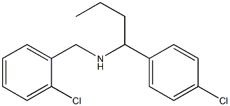 [1-(4-chlorophenyl)butyl][(2-chlorophenyl)methyl]amine Struktur