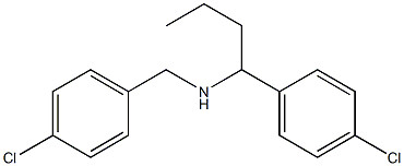 [1-(4-chlorophenyl)butyl][(4-chlorophenyl)methyl]amine Struktur