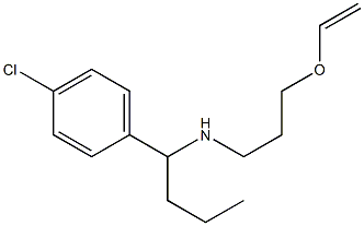 [1-(4-chlorophenyl)butyl][3-(ethenyloxy)propyl]amine Struktur