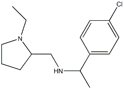 [1-(4-chlorophenyl)ethyl][(1-ethylpyrrolidin-2-yl)methyl]amine Struktur