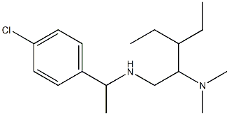 [1-(4-chlorophenyl)ethyl][2-(dimethylamino)-3-ethylpentyl]amine Struktur