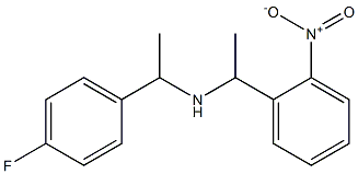 [1-(4-fluorophenyl)ethyl][1-(2-nitrophenyl)ethyl]amine Struktur