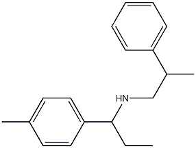 [1-(4-methylphenyl)propyl](2-phenylpropyl)amine Struktur