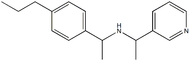 [1-(4-propylphenyl)ethyl][1-(pyridin-3-yl)ethyl]amine Struktur