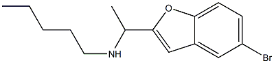 [1-(5-bromo-1-benzofuran-2-yl)ethyl](pentyl)amine Struktur