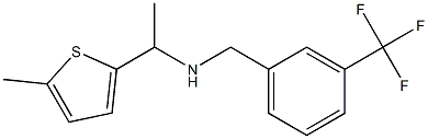 [1-(5-methylthiophen-2-yl)ethyl]({[3-(trifluoromethyl)phenyl]methyl})amine Struktur