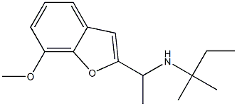 [1-(7-methoxy-1-benzofuran-2-yl)ethyl](2-methylbutan-2-yl)amine Struktur