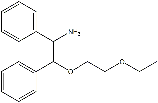 [1-amino-2-(2-ethoxyethoxy)-2-phenylethyl]benzene Struktur