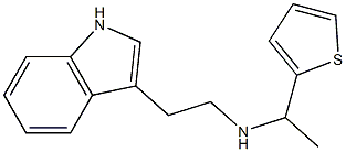 [2-(1H-indol-3-yl)ethyl][1-(thiophen-2-yl)ethyl]amine Struktur