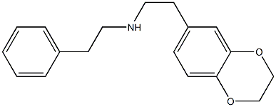 [2-(2,3-dihydro-1,4-benzodioxin-6-yl)ethyl](2-phenylethyl)amine Struktur